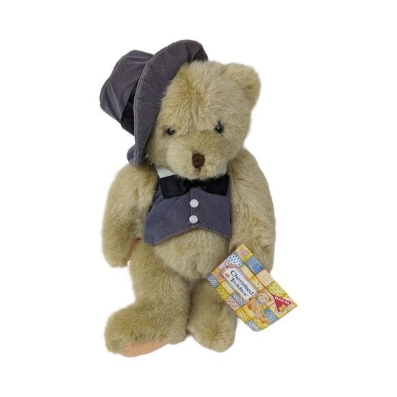 VTG Dakin Cherished Teddies Robbie Tuxedo Bear Plush Stuffed Animal Soft Toy 12